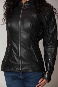 Xena-ladies-Leather-jacket-4-scaled-Checking-for-proper-fit-agv-sport