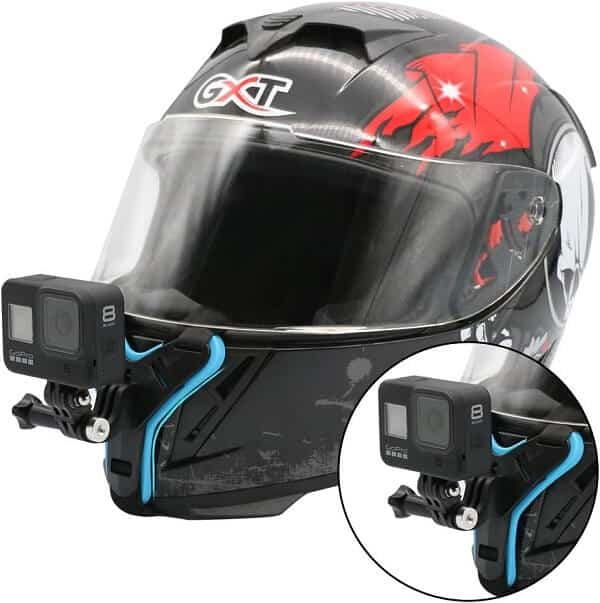 SKEZN Motorcycle Full Face Helmet Chin Mount for GoPro