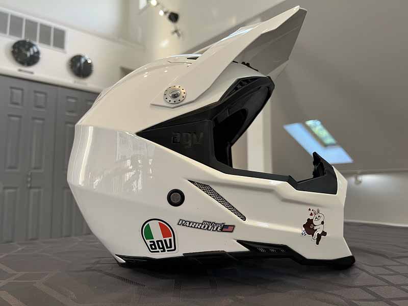 AGV AX8 helmet-white-Motorcycle Helmet Market In Europe