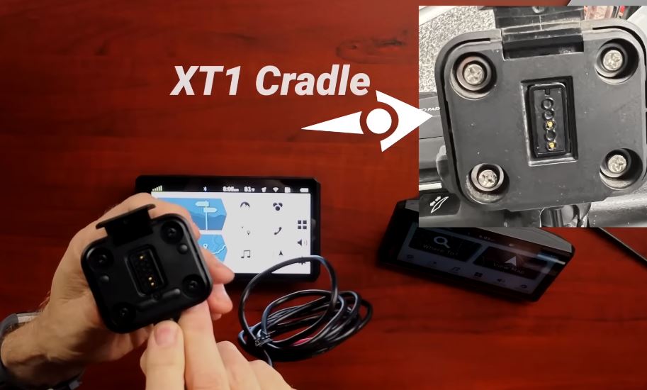 The new Garmin Zumo XT2 fits into the old Zumo XT cradle and can use its 5V power. But, the original XT won't fit into the new XT2 cradle due to small ridges on the bracket. These ridges are needed because the XT2 requires a 12V power supply, unlike the its predecessor the XT, which uses a voltage regulator in its cable