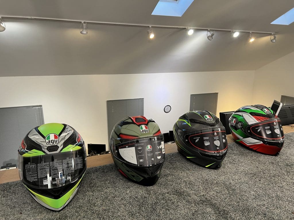 AGV K1, K3 and K6 Full Face Motorcycle Helmets