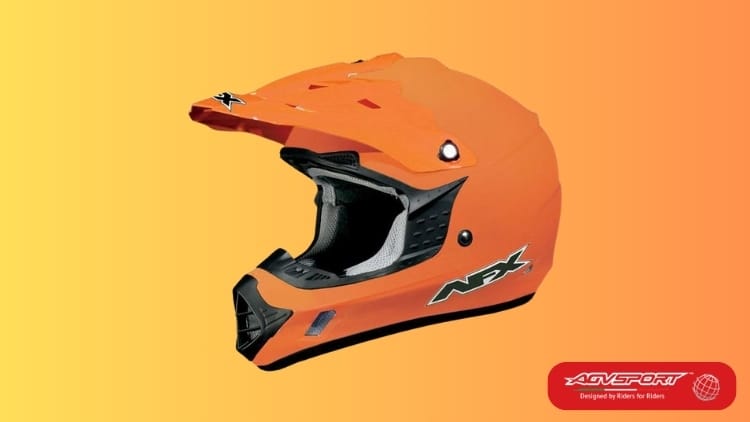 orange motorcycle helmets - AFC FX-17