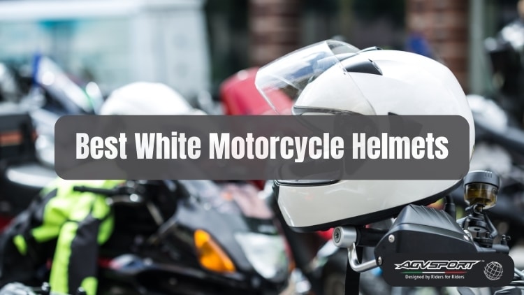 white motorcycle helmets - AGVsport